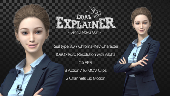 Dual Explainer Jenny Navy Suit