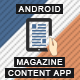 Magazine Content App With CMS - Android  [ Push Notifications | Offline Storage ] - CodeCanyon Item for Sale
