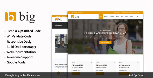 BIG || Multipurpose HTML Template