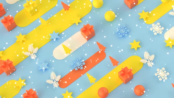 Christmas abstract background motion design