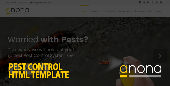 Anona Pest Control HTML Template