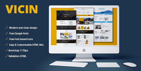 Vicin | Multipurpose Construction & Plumbing HTML Template