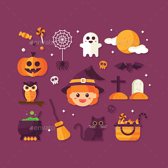 Halloween Icons Set