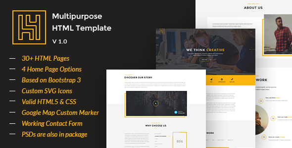 H4 - Modern HTML Template