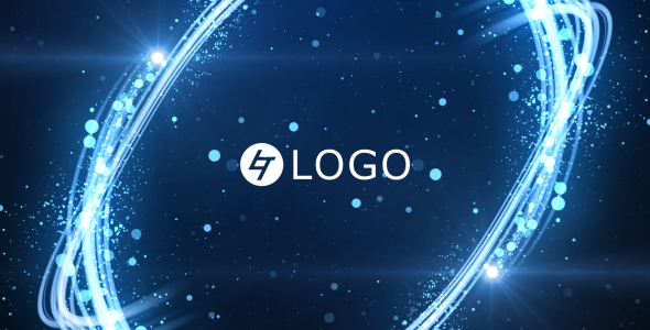 Light Streak Particles Logo
