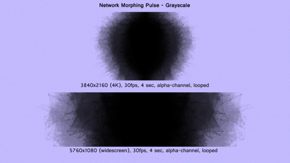 Network Morphing Pulses - Grayscale alt