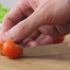 Cutting A Cherry Tomato - VideoHive Item for Sale