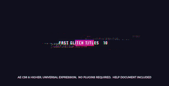 Fast Glitch Titles alt