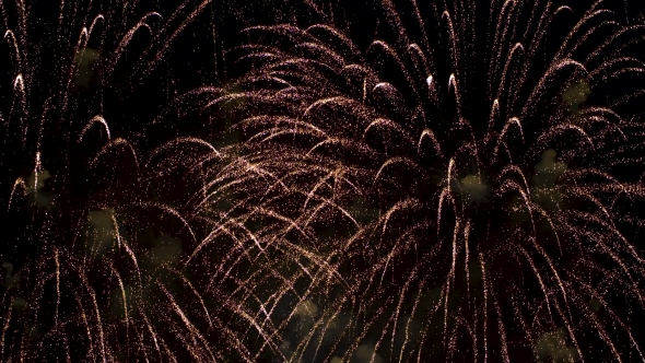 Colorful Fireworks Exploding in the Night Sky. Celebrations and Events in Bright Colors.