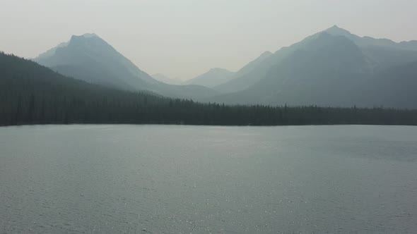 Aerial Of Yellow Belly Lake  In Sawtooth National Recreation Area, Idaho