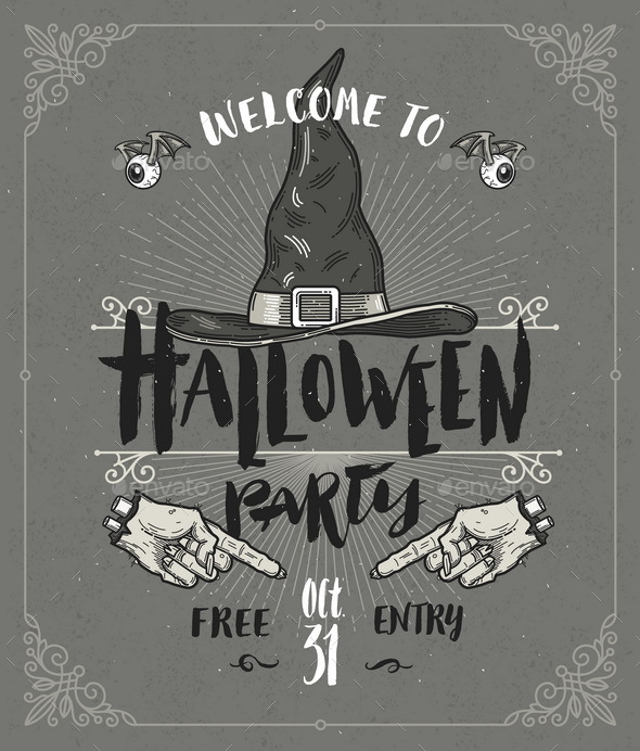 Halloween Poster or Greeting Card