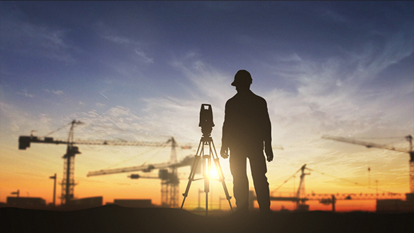 Civil Engineering Silhouette Working On a Construction Site alt
