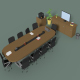 Low Poly Meeting Room - 3DOcean Item for Sale