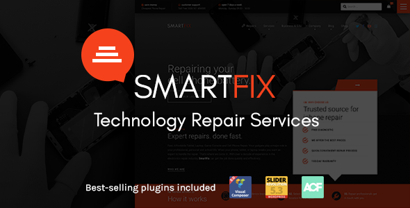 SmartFix – The Technology Repair Services WordPress Theme