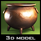 Halloween Witch Pot Realistic Model - 3DOcean Item for Sale