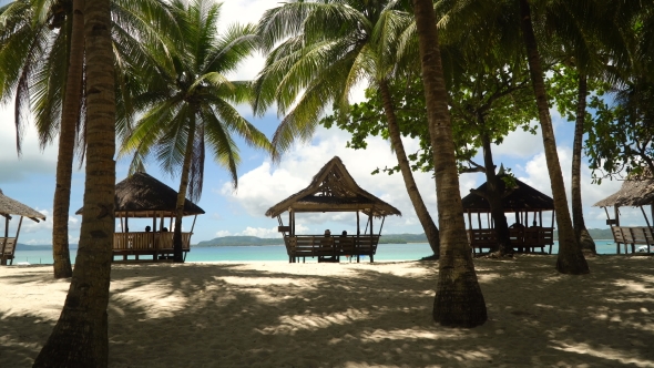 Beautiful Beach on Tropical Island Daco Island, Philippines, Siargao