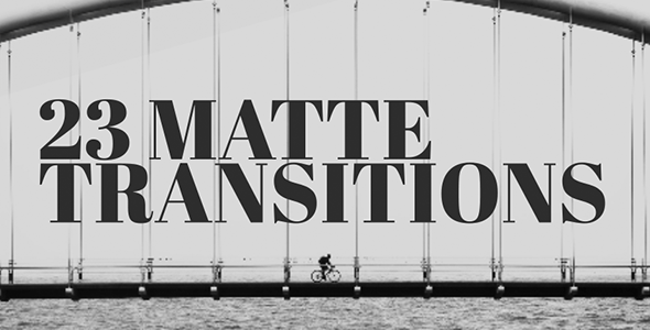 23 Alpha Mattes Transitions