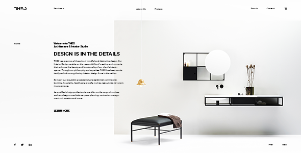 THEO - Architecture & Interior PSD Template