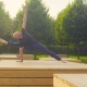A Man Doing Yoga Exercises in the Park - VideoHive Item for Sale