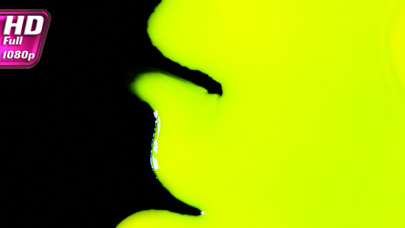 Yellow Paint Absorbs the Black Background