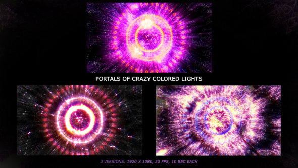 VJ's Portals of Crazy Colored Lights