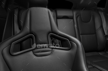  leather car seat details.