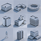 Low Poly City Building Collection - 3DOcean Item for Sale