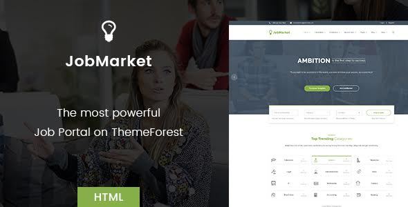JobMarket – Job Portal HTML Template (Multipurpose)