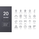 Electronic Devices Line Icons - GraphicRiver Item for Sale