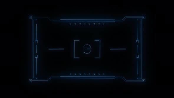 Hud Frame Digital Technology Plexus Lines, Alpha Channel