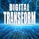 Digital Transforming Glitch Logo
