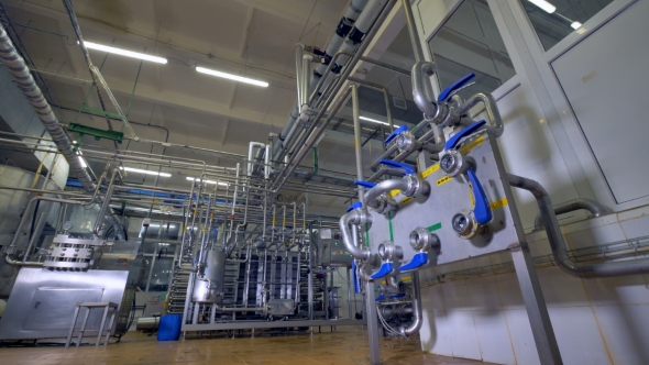 A Dairy Factory Piping System with a Control Unit