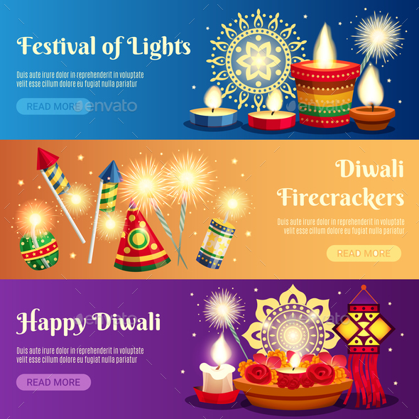 Diwali Horizontal Banners