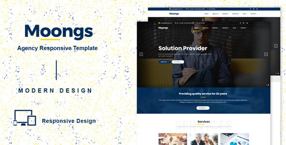 Moongs - Responsive Agency template