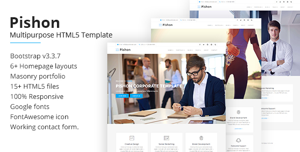 Pishon – Multipurpose HTML5 Template