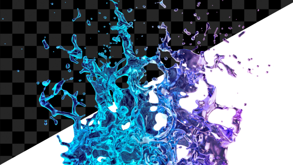 Blue Fluid Splash alt
