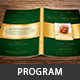 Green Regal Funeral Program Template - GraphicRiver Item for Sale