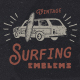 Vintage Surfing Emblems Set - GraphicRiver Item for Sale