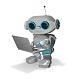 3D Animation Robot with Laptop - VideoHive Item for Sale
