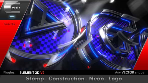 Stomp Construction Neon Logo alt