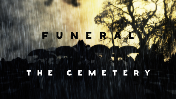Funeral. The Cemetery