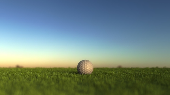 Golf Ball on the Grass alt