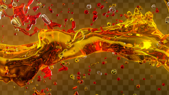 Abstract 3D Water Warm