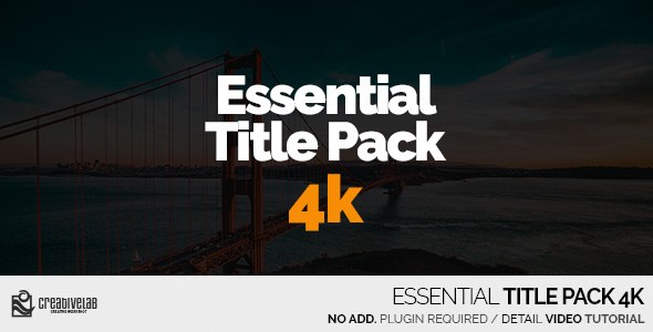 Essential Title Pack 4K alt