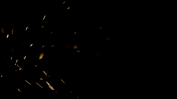 Sparks in ultra slow motion 1500fps on a reflective surface - SPARKS PHANTOM 