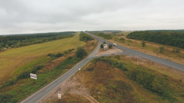 Aerial View on Road
