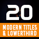 20 Modern Titles and Lowerthird - VideoHive Item for Sale