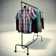 Clothing Rack with 18 shirts - 3DOcean Item for Sale