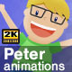 Peter Character Animations Pack - VideoHive Item for Sale