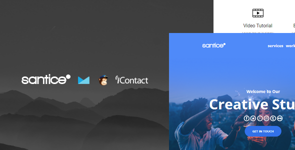 Santice Mail- Responsive E-mail Template + Online Access